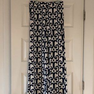 Jude Connally Ikat print pants navy white size XS